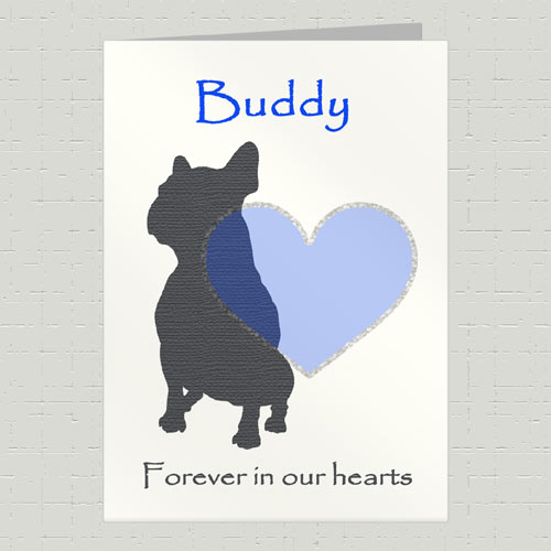 Personalised Dog Memorial Sympathy Card