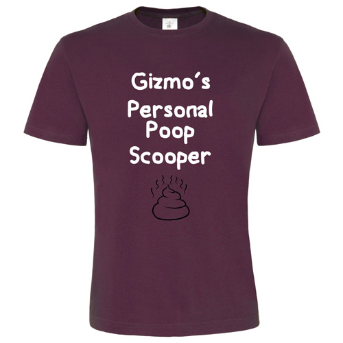 Unisex Personalised T-Shirt - Personal Poop Scooper