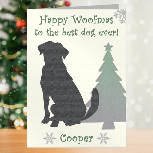 Personalised Christmas Card to the Dog