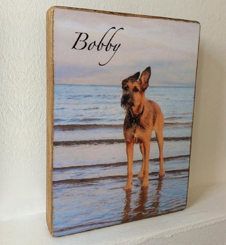 Wooden Personalised Photo Block