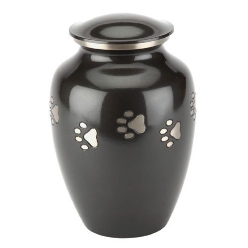 Pet Urn Jarrow Black Pewter