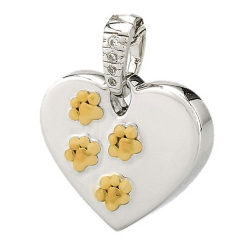 Belgravia Pet Ashes Pendant - Paw Heart