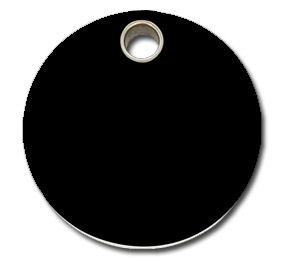 Large Plastic Dog Tag - Circle