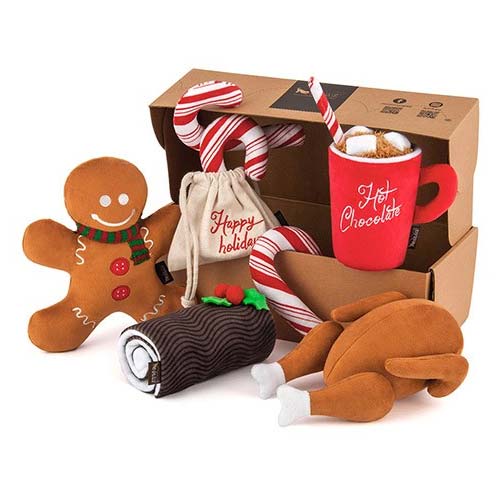Holiday Yule Log Dog Toy