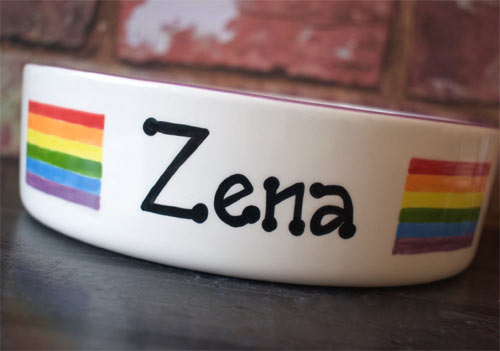 Personalised Dog Bowl - Pride