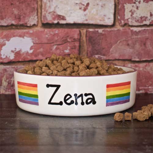 Personalised Dog Bowl - Pride
