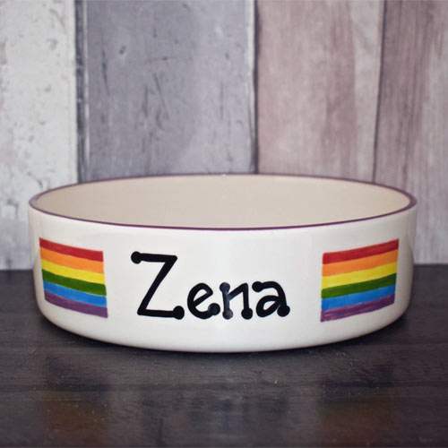 Personalised Dog Bowl - Pride