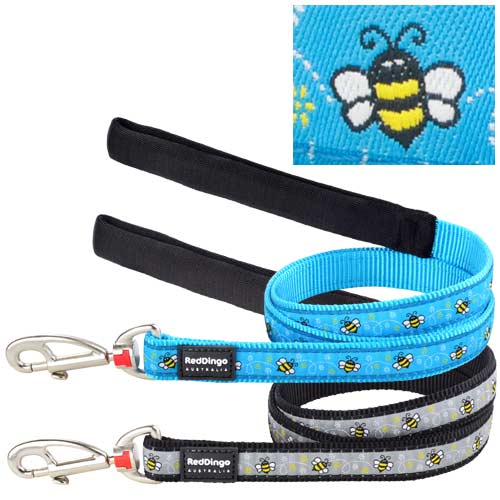 Red Dingo Dog Lead Bumble Bee