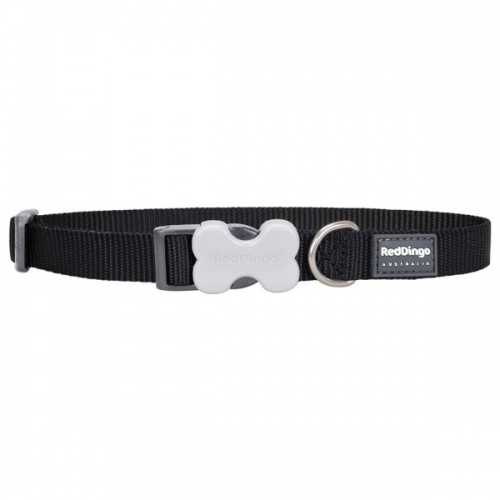 Red Dingo Black Dog Collar