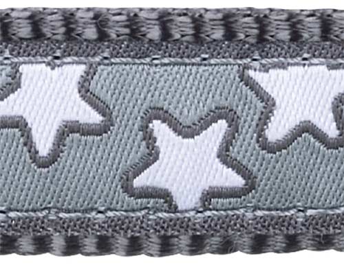 Red Dingo Dog Collar Grey Star