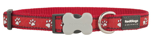 Red Dingo Dog Collar Desert Paws Red