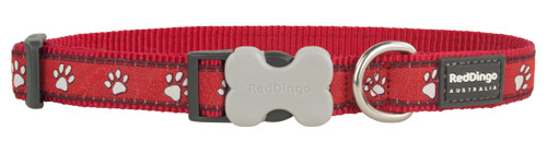 Red Dingo Dog Collar Desert Paws Red