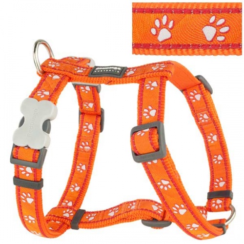 Red Dingo Dog Harness Desert Paws Orange