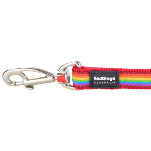 Red Dingo Dog Lead Rainbow