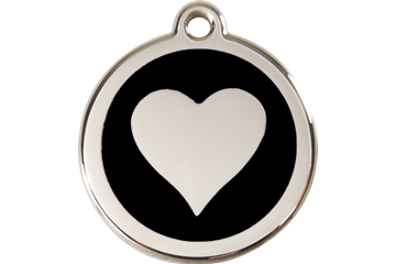 Large Dog ID Tag - Heart