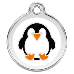 Large Dog ID Tag - Penguin