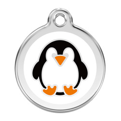Medium Dog ID Tag - Penguin