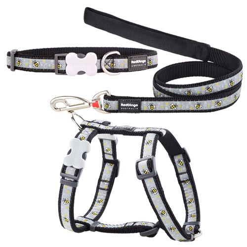 Puppy Harness, Collar & Lead Set - Bumble Bee