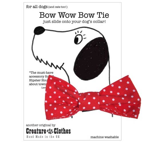 Dog Bow Tie - Red Polka Dot