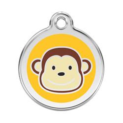 Small Dog ID Tag - Monkey