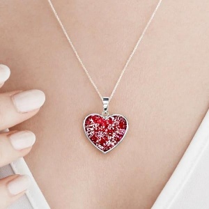 Aura-Star Ashes Necklace - Heart Pendant