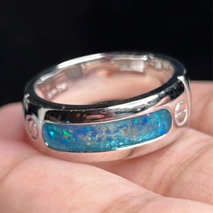 Aura-Star Unisex Cremation Ashes Ring