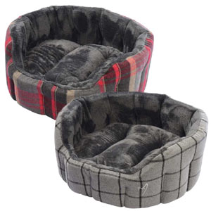 Camden Check Deluxe Dog Bed