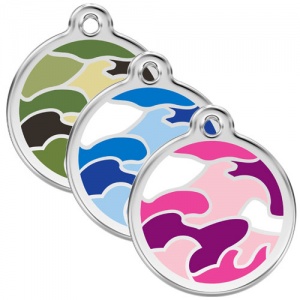 Large Dog ID Tag - Camouflage