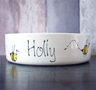 Personalised Dog Bowl - Bumble Bee