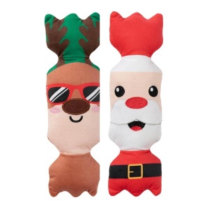 Christmas Cracker Dog Toys (2pk)