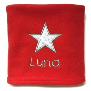 Personalised Dog Blanket with Christmas Star