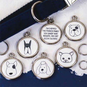 Dog Breed Pet Tag - Dog Face