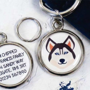 Dog Breed Pet Tag - Husky