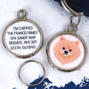 Dog Breed Pet Tag - Pomeranian