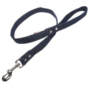 Fabric Dog Lead Denim Style