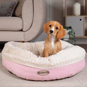 Ellen Pink Donut Dog Bed