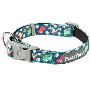 FuzzYard Dog Collar - Dinosaur Land