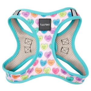 FuzzYard Step-in Dog Harness - Candy Hearts