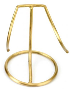 Heart Urn Stand Large Brass