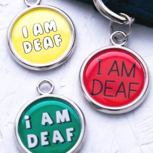 I Am Deaf Dog Tag