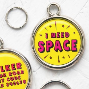 I Need Space Dog Tag