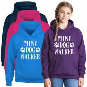 Kids Hoodie - Mini Dog Walker