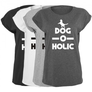 Women's Slogan Slouch Top - Dog-O-Holic
