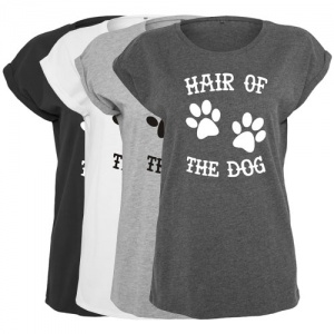 Women's Slogan Slouch Top - Hair of the Dog