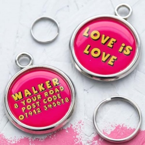 LGBTQ Pet Tag - Love is Love