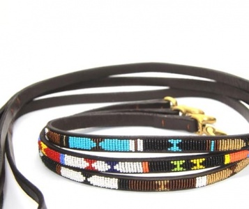 Masai Beaded Dog Lead