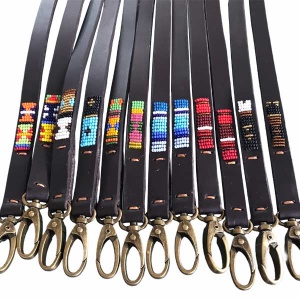 Masai Partially Beaded Dog Lead