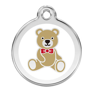 Medium Dog ID Tag - Teddy Bear