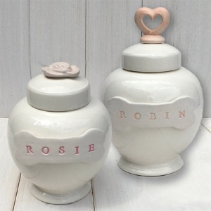 Personalised Ceramic Dog Urn - Bone