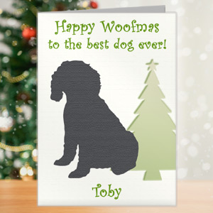 Personalised Christmas Card to the Dog